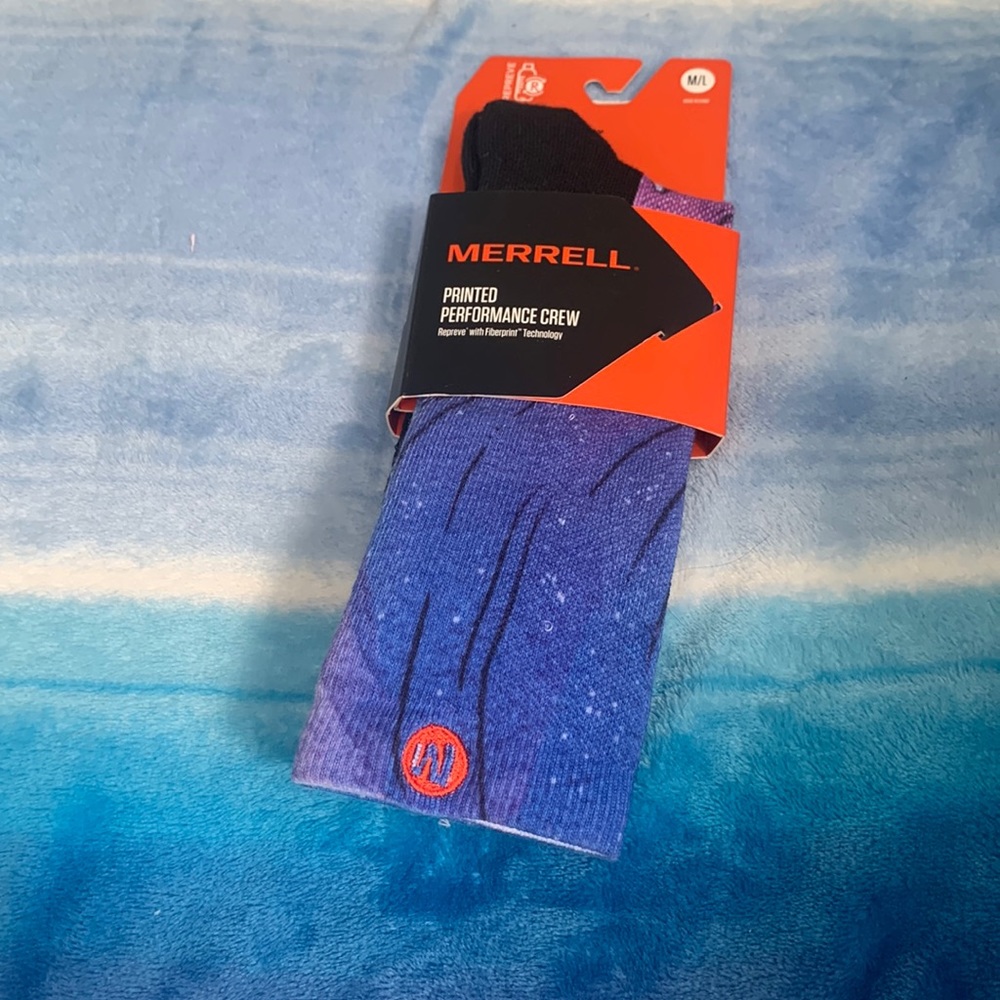 Merrell Printed Performance Crew men’s socks